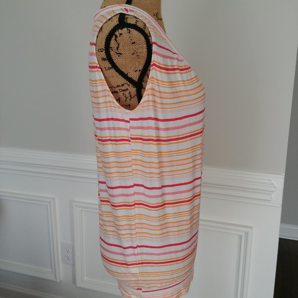***Ann Taylor Loft Outlet Rayon Tank Top,  Striped Medium*** - Picture 3 of 12